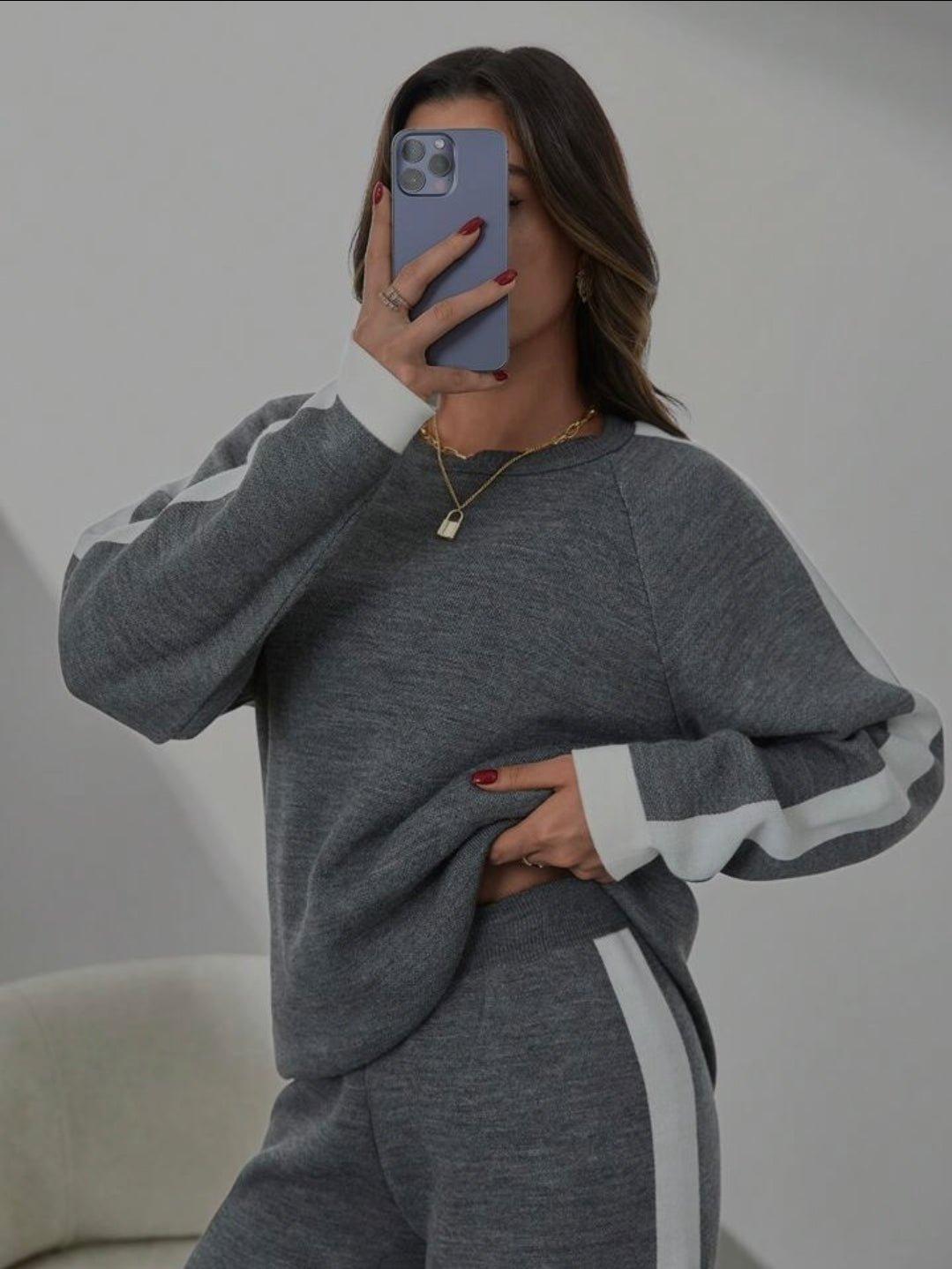 Shein trikotažni komplet➡️L/xl