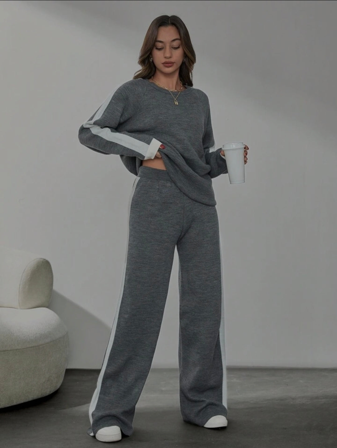 Shein trikotažni komplet➡️L/xl