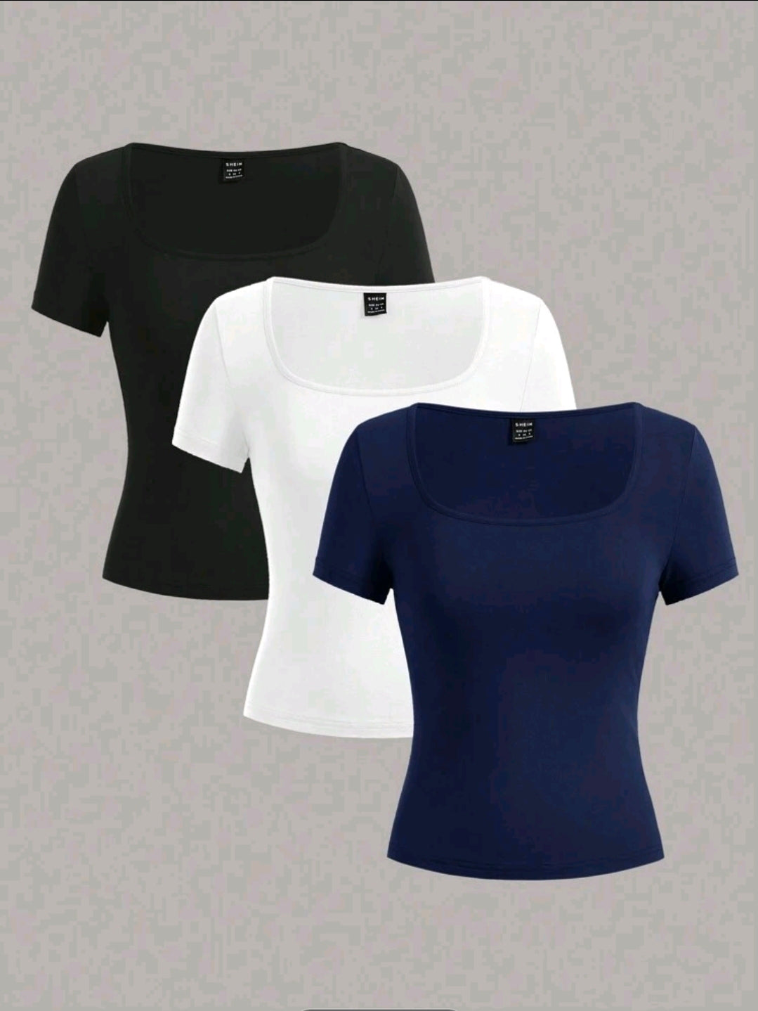 Shein krop majice 3 kom.➡️Xs/S